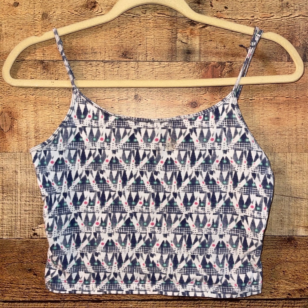 Decree Aztec Cropped Tank Top